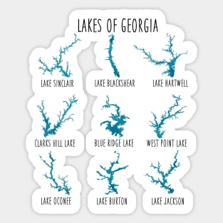 Lakes of Georgia Sticker